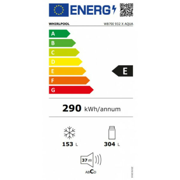 WHIRLPOOL WB70I 932 X AQUA Ψυγειοκαταψύκτης Inox  - (12 δόσεις άτοκα)