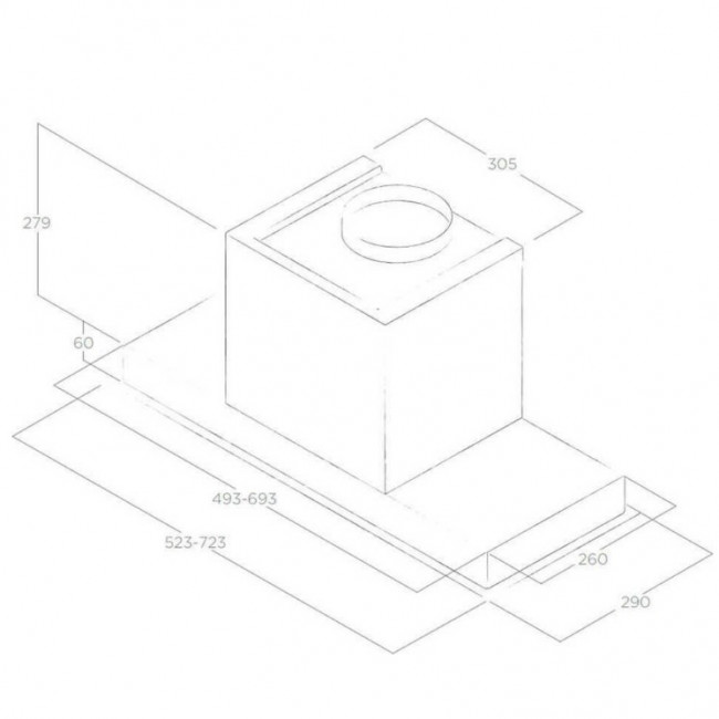ELICA HIDDEN 2.0 IX/A/72 Μηχανισμός Απορρόφησης Inox - (6 δόσεις άτοκα)