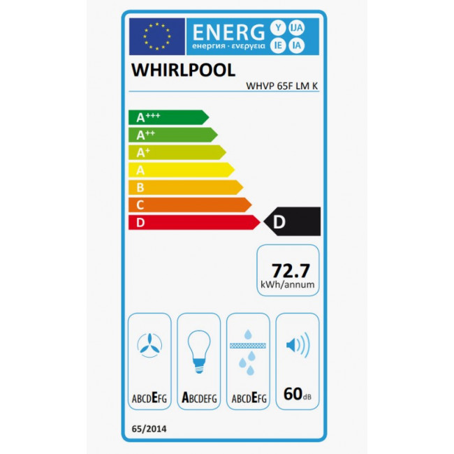 WHIRLPOOL WHVP 65F LM K Καμίνι Τζάκι Black - (9 δόσεις άτοκα)