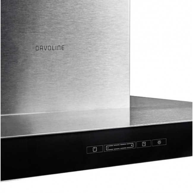 DAVOLINE TATE 060 IX-BL Καμίνια, Τζάκι Black-Inox