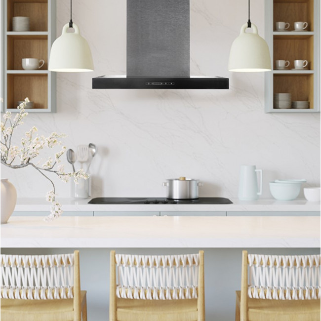 DAVOLINE TATE 060 IX-BL Καμίνια, Τζάκι Black-Inox