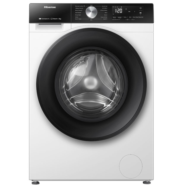 HISENSE WF3S8043BW3 Πλυντήριο ρούχων White - (12 δόσεις άτοκα)