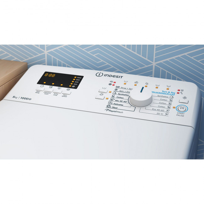 INDESIT BTW S50400 EU/N Πλυντήριο ρούχων White - (6 δόσεις άτοκα)