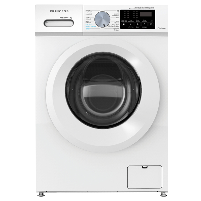 PRINCESS WMBA 6PAR Πλυντήριο ρούχων White - (6 δόσεις άτοκα)