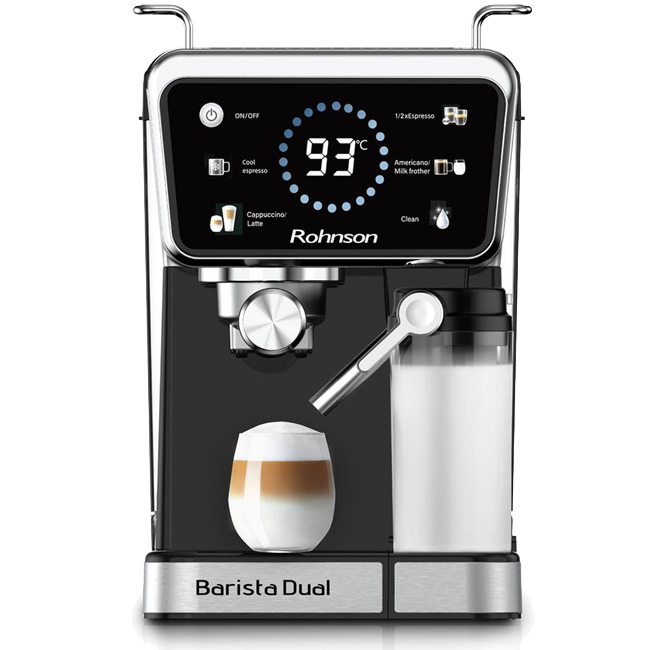ROHNSON R-98082 Hot & Cold Barista Dual Μηχανή Espresso - (4 δόσεις άτοκα)